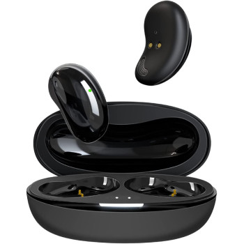 Promate True Wireless Earbuds, In-Ear Bluetooth v5.1 ENC Mini Earphones with 4 Noise Cancelling Mics,Teeny Black