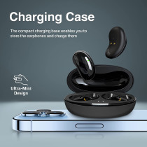 Promate True Wireless Earbuds, In-Ear Bluetooth v5.1 ENC Mini Earphones with 4 Noise Cancelling Mics,Teeny Black