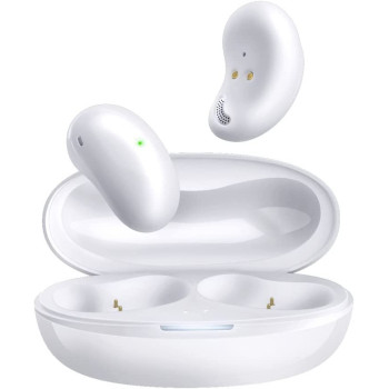 Promate True Wireless Earbuds, In-Ear Bluetooth v5.1 ENC Mini Earphones ,Teeny White
