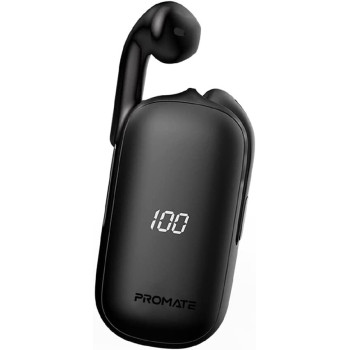 Promate True Wireless Earbuds, Ergonomic In-Ear Bluetooth v5.0 Earphones with Smart Auto-Pairing