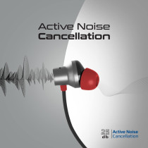 Promate Wireless Neckband Earphones, HD Active Noise Cancelling, Velcon Black