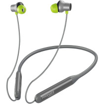 Promate Wireless Neckband Earphones, HD Active Noise Cancelling Bluetooth Earphones, Velcon Grey