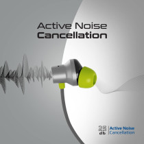 Promate Wireless Neckband Earphones, HD Active Noise Cancelling Bluetooth Earphones, Velcon Grey