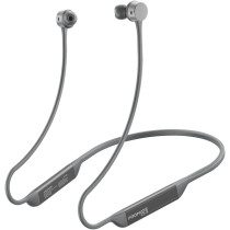 Promate Wireless Neckband Earphones, Hi-Fi Lightweight Wireless Bluetooth Earphones with Anti-Slip Liquid Silicone Neckband, Civil Silver