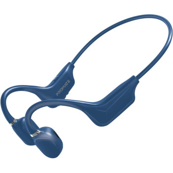 Promate Bone Conduction Headphones, Bluetooth 5.0 Wireless Open Ear Lightweight Headphones, Ripple Blue