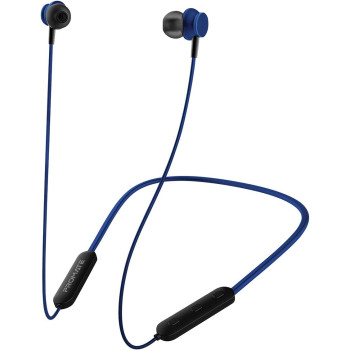Promate Wireless Earphones, Dynamic Neckband Bluetooth v5.0 Magnetic Closure Secure Fit Headphones, Bali Blue