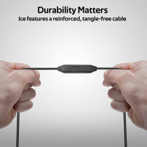 Promate In-Ear Headphones, Premium Audio Enhanced Wired Earphones with Dynamic HD Driver, ICE Black