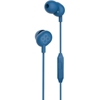 Promate In-Ear Headphones, Premium Audio Enhanced Wired Earphones with Dynamic HD Driver, Hi-Res Built-In Mic, ICE Blue