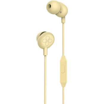 Promate In-Ear Headphones, Premium Audio Enhanced Wired Earphones with Dynamic HD Driver, ICE Yellow