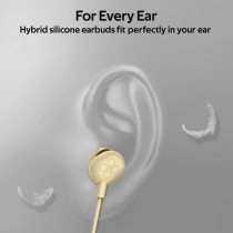 Promate In-Ear Headphones, Premium Audio Enhanced Wired Earphones with Dynamic HD Driver, ICE Yellow