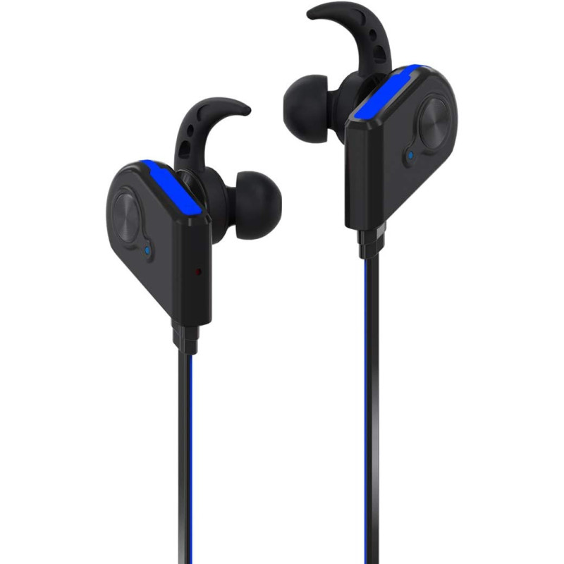 Promate Magnetic Wireless Earbuds Secure-Fit In-Ear Sport HD Sound Earphones with Mic, Fluid Blue