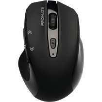 Promate 2.4G Wireless Mouse, High Precision 1600DPI Optical Cordless Mouse with USB Nano Receiver, Black