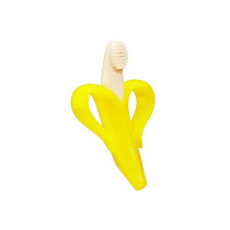 Eazy Kids - Baby Banana Toothbrush and Teether - Yellow