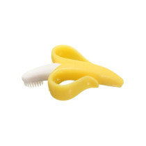 Eazy Kids - Baby Banana Toothbrush and Teether - Yellow