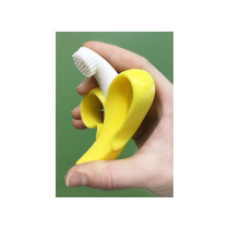 Eazy Kids - Baby Banana Toothbrush and Teether - Yellow