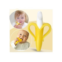 Eazy Kids - Baby Banana Toothbrush and Teether - Yellow