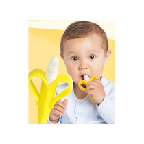 Eazy Kids - Baby Banana Toothbrush and Teether - Yellow