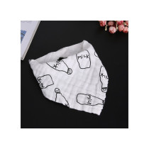 Eazy Kids Muslin Bandana Bibs - Set of 3- Black & White