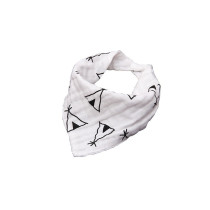 Eazy Kids Muslin Bandana Bibs - Set of 3- Black & White