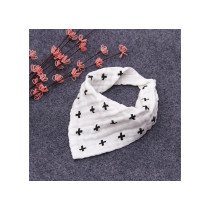 Eazy Kids Muslin Bandana Bibs - Set of 3- Black & White