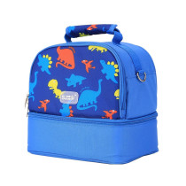 Sunveno Dinosaur Insulated Bottle/Lunch Bag, Blue