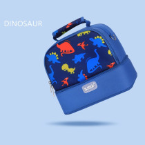 Sunveno Dinosaur Insulated Bottle/Lunch Bag, Blue