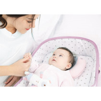 Sunveno Portable Baby Bed & bag- Pink