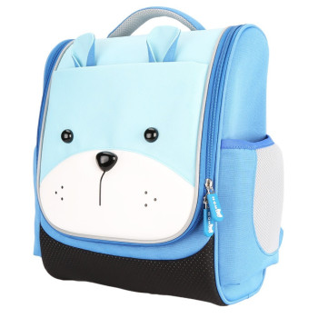 Nohoo Jungle Kids School Bag - Sapiential Bear Blue