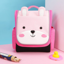 Nohoo Jungle Kids School Bag - Sapiential Bear Pink
