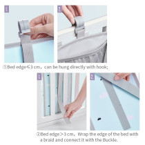 Sunveno Baby Bedside Portable Crib Organizer - Blue