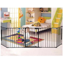 Baby Safe Convertible Playpen with Mat - Grey