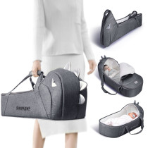 Sunveno Foldable Travel Carry Cot - Grey