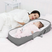 Sunveno Portable Baby Bed & bag- Grey