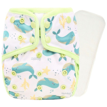 Little Story - Reusable Diaper with Insert - Dolphin