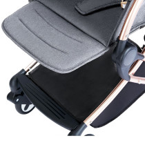 Teknum A1 Feather Lite Stroller- Grey + Sunveno Diaper Bag - Grey + Hooks