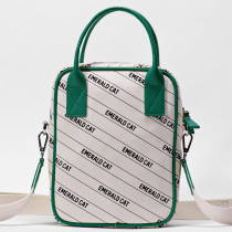 Emerald Cat Crossbody Bag - Green