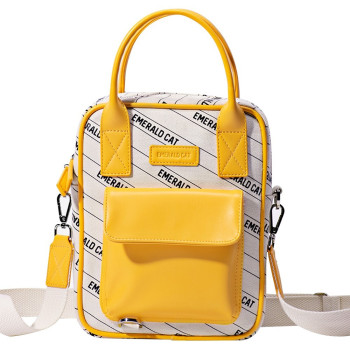 Emerald Cat Crossbody Bag - Yellow