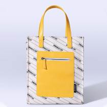 Emerald Cat Fashion Tote Bag - Yellow
