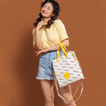 Emerald Cat Fashion Tote Bag - Yellow
