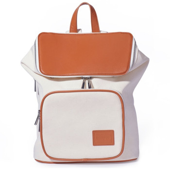 Emerald Cat Fashion Backpack - Brown