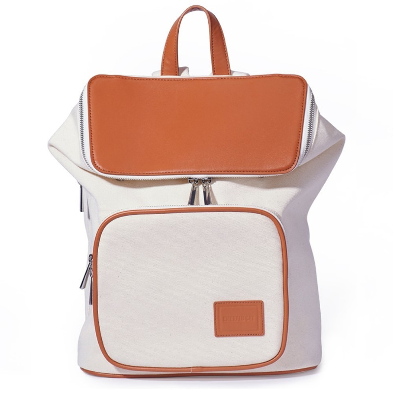 Emerald Cat Fashion Backpack - Brown