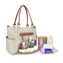 Teknum 3 in 1 Pram Stroller and Diaper Bag Bundle - Khaki