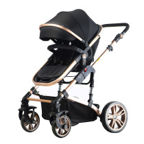 Teknum 3 in 1 Pram Stroller and Diaper Bag Bundle, Black
