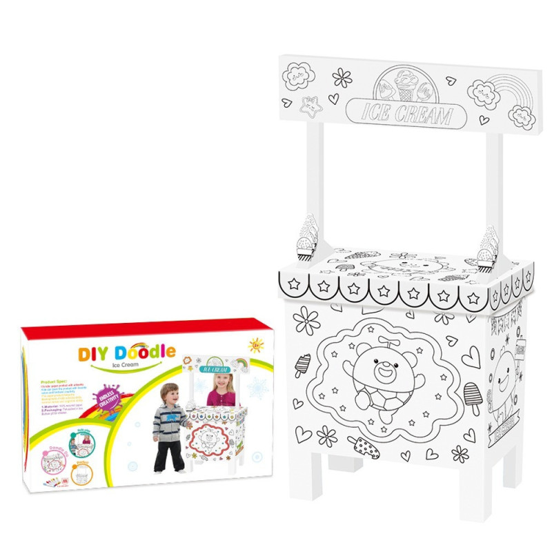 Eazy Kids - Doodle Art and Craft Coloring Ice Cream Shop 