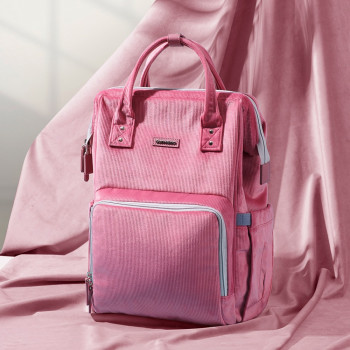 Sunveno Diaper Bag Corduroy - Pink