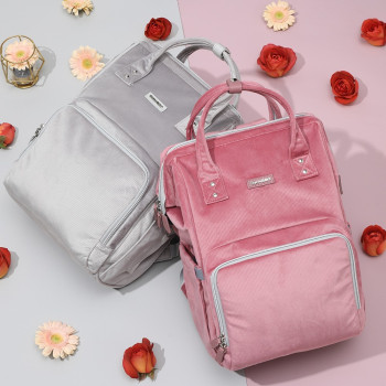 Sunveno Diaper Bag Corduroy - Pink