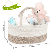 Little Story Cotton Rope Diaper Caddy-Ivory