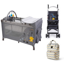 Little Story Playard+Stroller & Diaper Bag Set