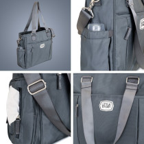 Little Story Mamma Nappy Bag wt changing pad and hooks-Grey