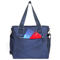 Little Story Mamma Nappy Bag wt changing pad and hooks-Blue